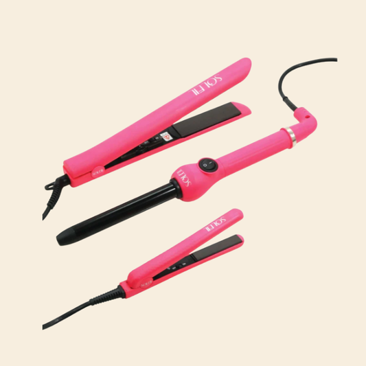 Set Completo de Estilización Soleil: Plancha, Rizador y Mini Plancha